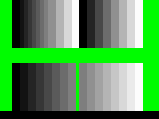 A shadow and highlight test of the Mega Drive video chip